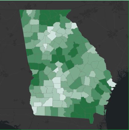 Georgia Forest Cover 1985 - 2023 Hub Site